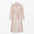 Pink striped linen bathrobe