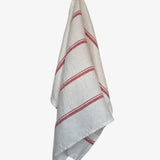 Stripe Tea Towel Red