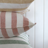 Kuddfodral linne Roman Rosa 