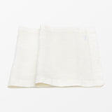 White linen placemats
