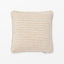 Yellow striped linen cushion cover