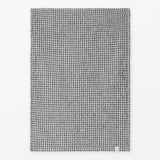 Waffle Bath Mat Black and White