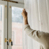 Sheer Linen Curtains White