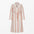 Pink striped linen bathrobe