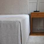 Linen Bed Skirt Beige