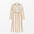 Yellow striped linen bathrobe