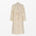 Yellow striped linen bathrobe